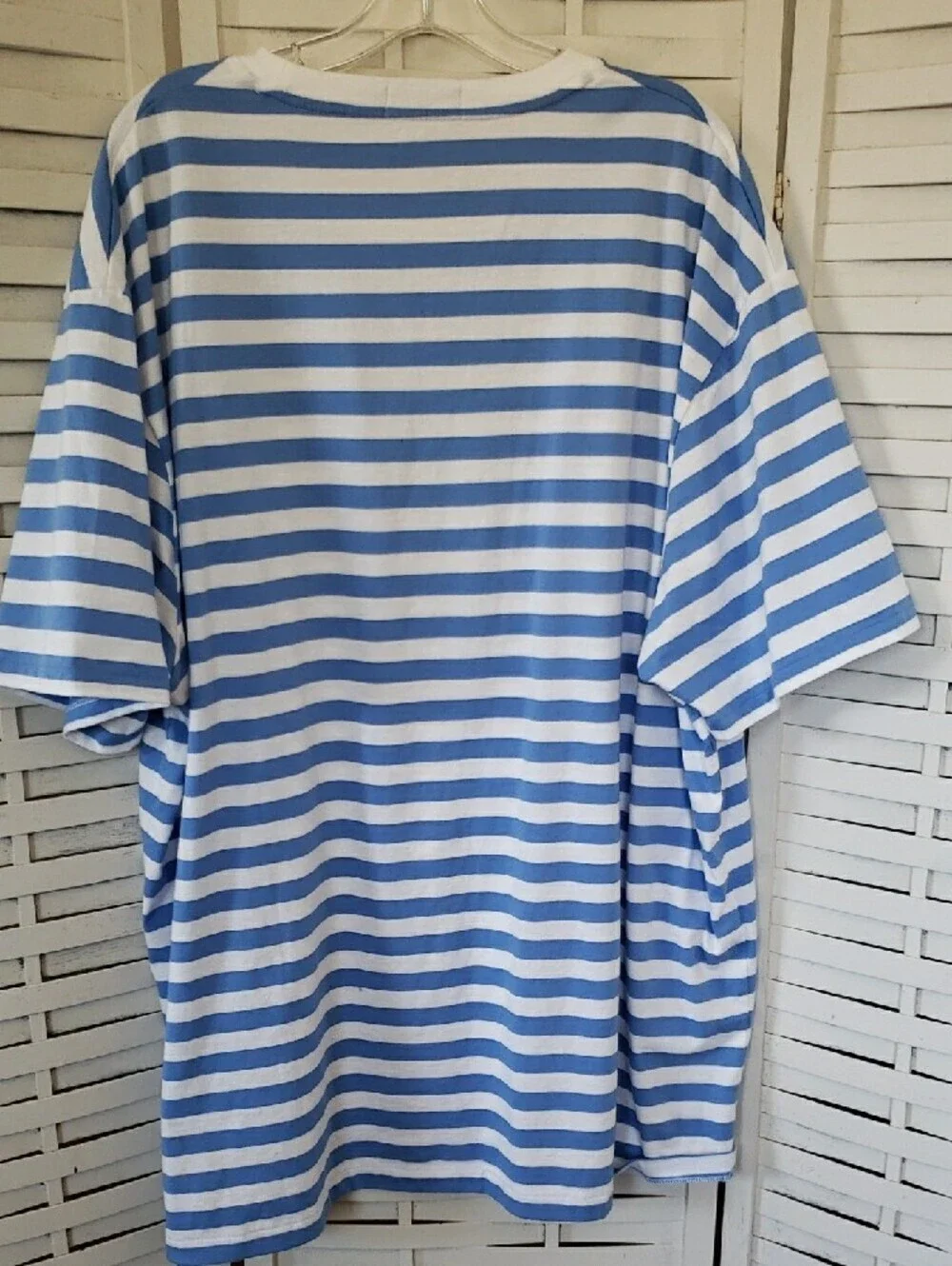 Polo by Ralph Lauren Light Blue & White Striped Short Sleeve Tee Size 3XB